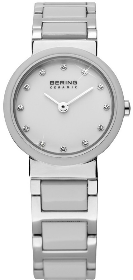 Bering Women’s White Dial Two Tone Ceramic Watch 10725-754