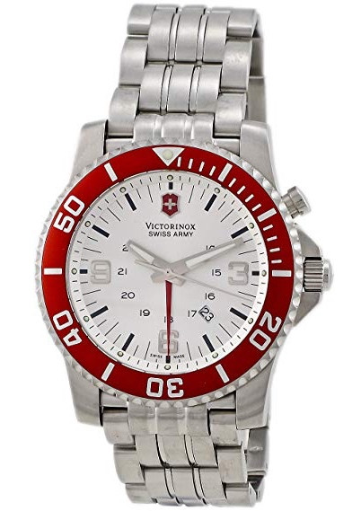 Victorinox Maverick Swiss Army Men's GMT Stainless Stell Watch 24141