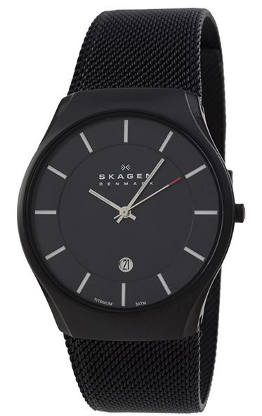 Skagen Men's Black Mesh Watch 956XLTBB