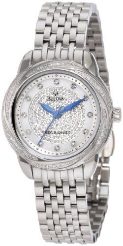 Bulova Women's Precisionist Brightwater Mother of Pearl Dial Watch 96R154