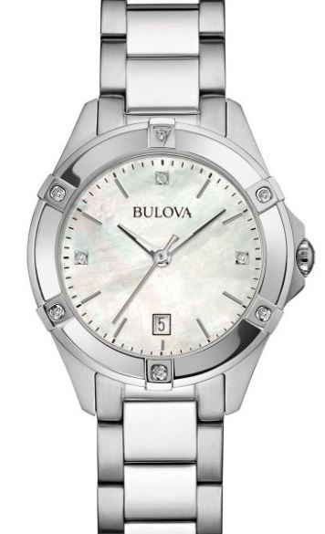  Bulova Women's Mother Of Pearl Dial Watch 96R205