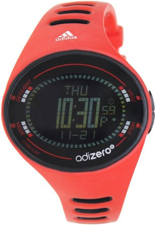 Adidas Men's Digital Dial Red Rubber Watch ADP3512