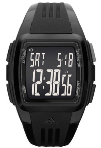  Adidas Men's Chronograph Digital Dial Black Rubber Watch ADP6049