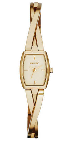 DKNY Women's Crosswalk Gold Dial Gold Tone Watch NY2313