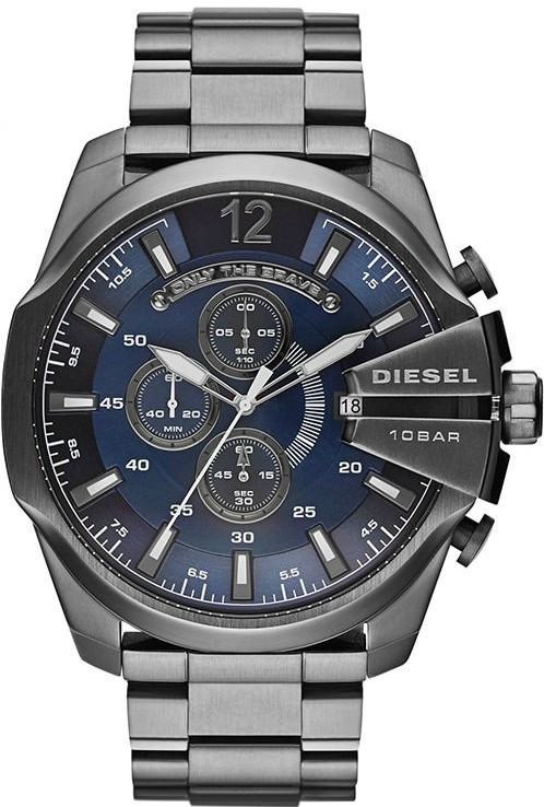 Diesel Men's Mega Chief Chronograph Blue Dial Watch DZ4329