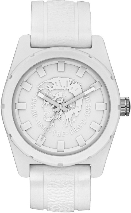 Diesel Men's White Rubber Watch DZ1590
