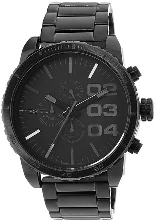 Diesel Men's Black Dial Stainless Steel Watch DZ4207 