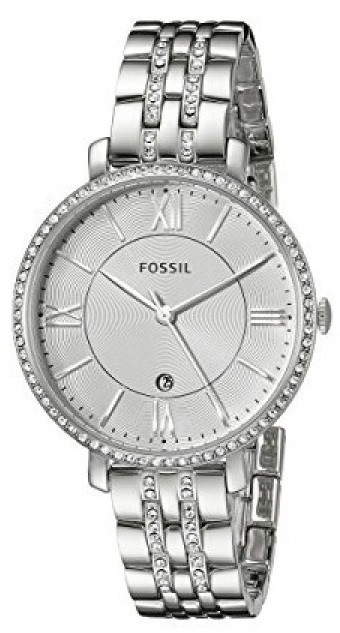 Fossil Women's Jacqueline Silver Dial Watch ES3545
