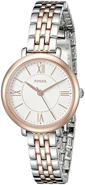 Fossil Women's Jacqueline Tri-Tone Stainless Steel Watch ES3847 