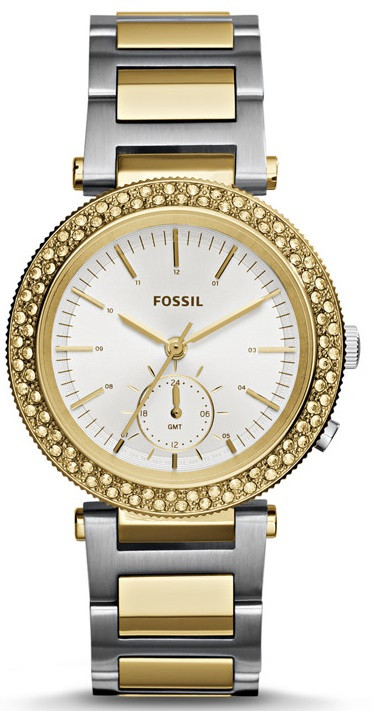 Fossil Women's ES3850 Urban Traveler Multifunction Two-Tone Stainless Steel Watch