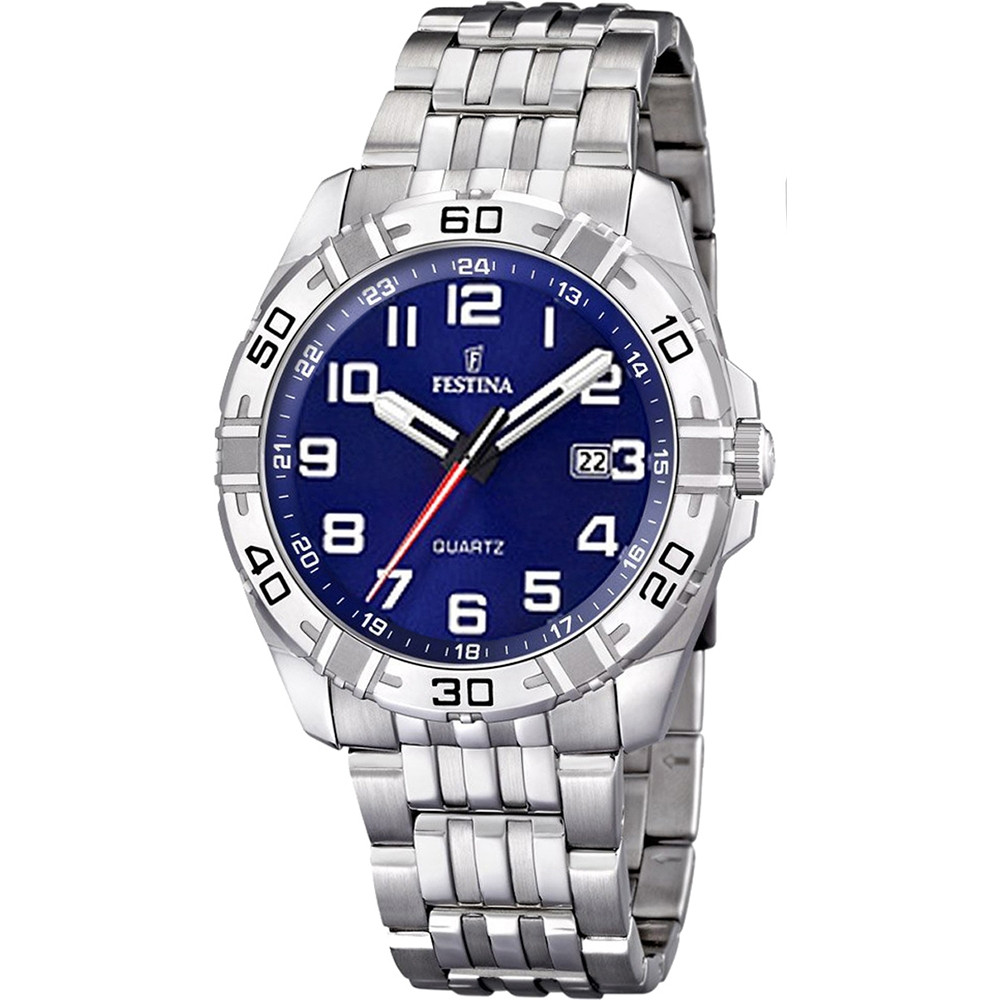 Festina Men's Gift Set Blue Dial Stainless Steel Watch F16495/3