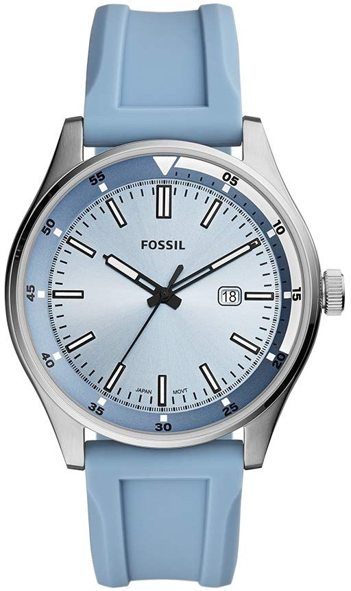 Fossil Men's Belmar Blue Dial Blue Silicone Watch FS5537