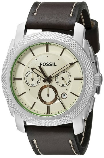 Fossil Men's FS5108 Machine Chronograph Leather Watch