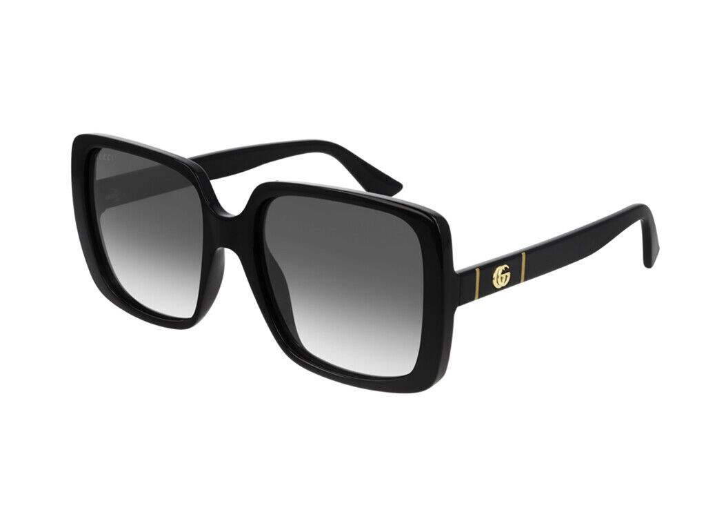 Gucci Women's Square Full Rim Black Frame Sunglasses GG0632S-001-56