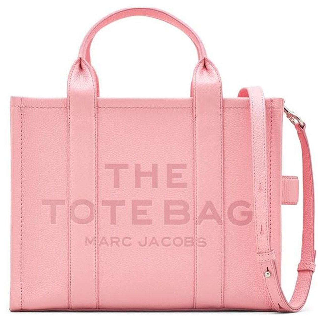 MARC JACOBS Women's The Leather Medium Tote Bag In Ribbon Pink H004L01PF21-669