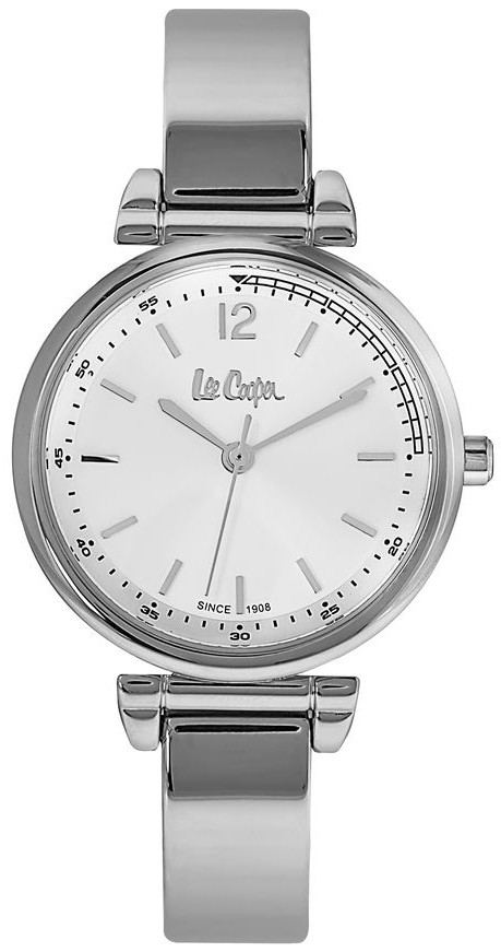 Lee Cooper Women's Silver Dial Semi Bangle Stainless Steel Watch LC06586.330