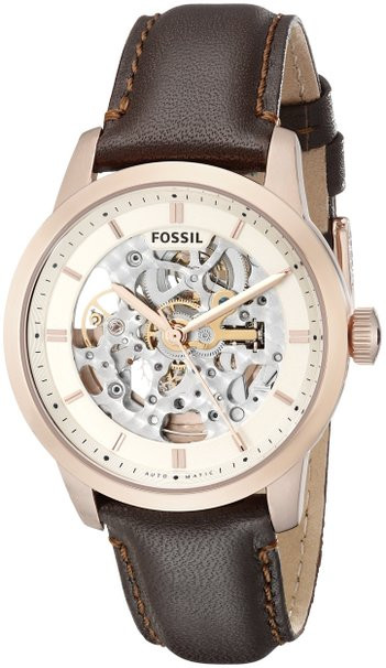 Fossil ME3078 Men's Townsman Analog Display Automatic Self Wind Brown Watch