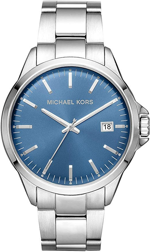 Michael Kors Men's Penn Blue Dial Stainless Steel Watch MK8626