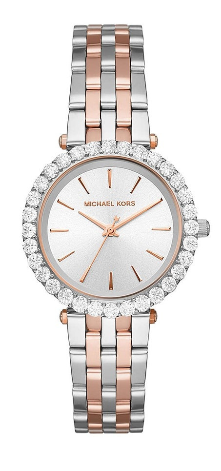 Michael Kors Women's Darci White Dial Two-Tone Stainless Steel Watch MK4515
