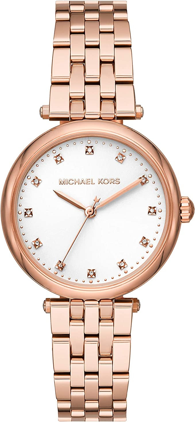 Michael Kors Women's Diamond Darci Rose Gold Tone Stainless Steel Watch MK4568