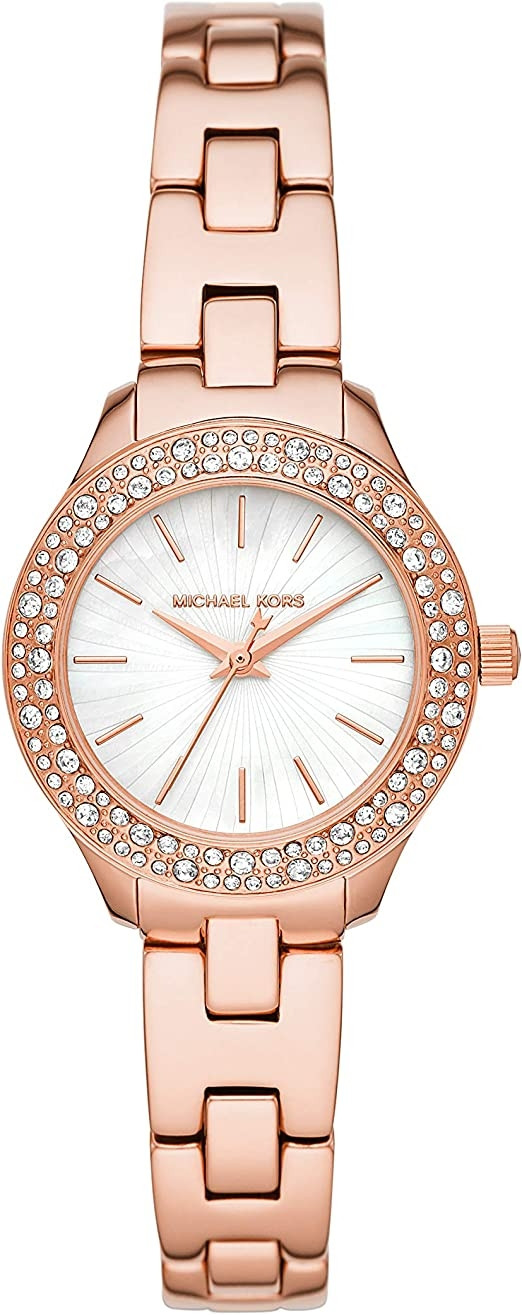 Michael Kors Women's Liliane Rose-Gold Tone Stainless Steel Watch MK4558