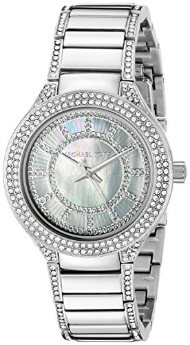 Michael Kors Women's Mini Kerry Silver-Tone Silver Dial Watch MK3441