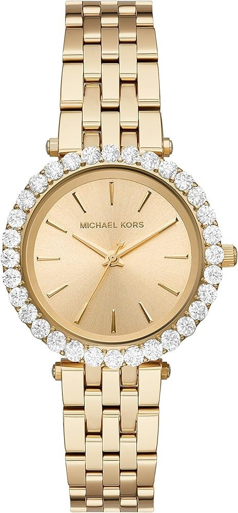MICHAEL KORS Women's Darci Quartz Watch with Gold Stainless Steel Strap MK4513