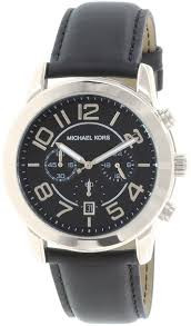 Michael Kors Men's MK8288 Mercer Black Leather Watch