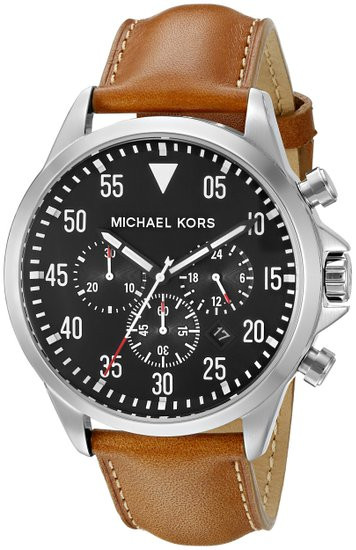 Michael Kors Men's Gage Chronograph Bronw Leather Watch MK8333