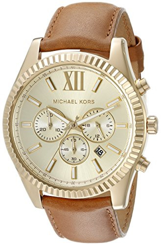 Michael Kors Men's Lexington Gold Dial Watch MK8447