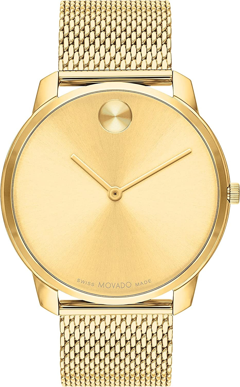 Movado Men's BOLD Thin Gold Tone Stainless Steel Mesh Watch 3600833