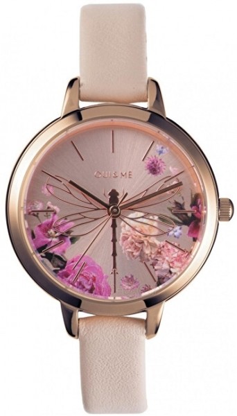 OUI&ME Women's Petite Fleurette Rose Gold Dial Beige Leather Watch ME010094