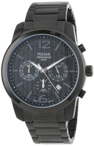 Pulsar Men's Black Dial Chronograph Watch PT3287 
