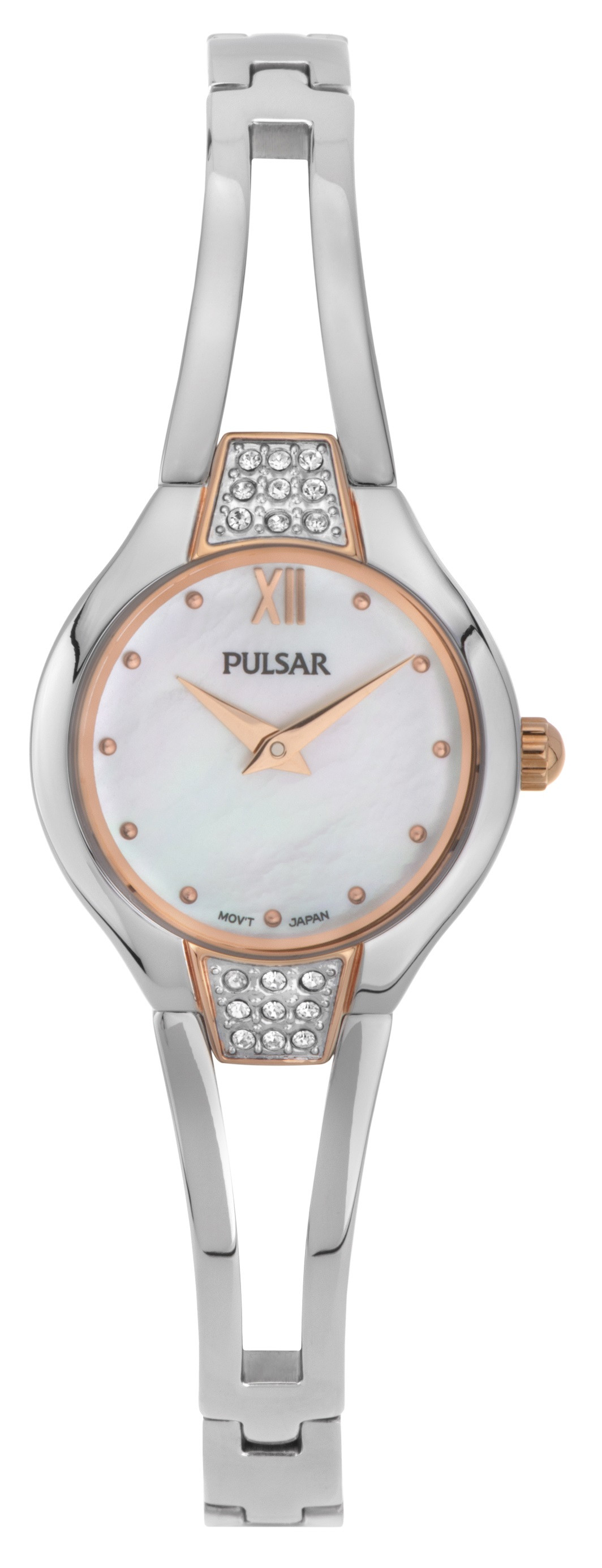 Pulsar Women's Mother Of Pearl Dial Silver Tone Watch PTA502 