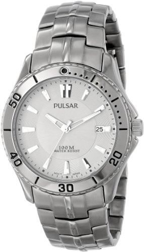 Pulsar Men's Silver Dial Stainless Steel Watch PXHA33