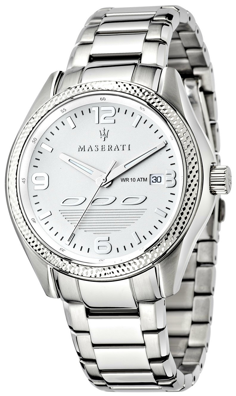 Maserati Men's Sorpasso Silver Dial Stainless Steel Watch R8853124002