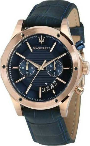 Maserati Men's Circuito Chronograph Blue Leather Watch R8871627002