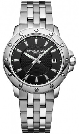 Raymond Weil Men's Tango Black Dial Watch 5599-ST-20001