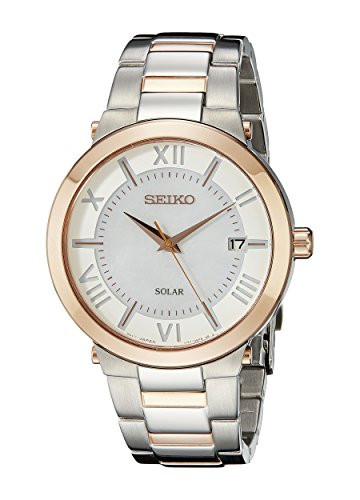 Seiko Women's Recraft Solar Mother Of Pearl Dial Watch SNE882 