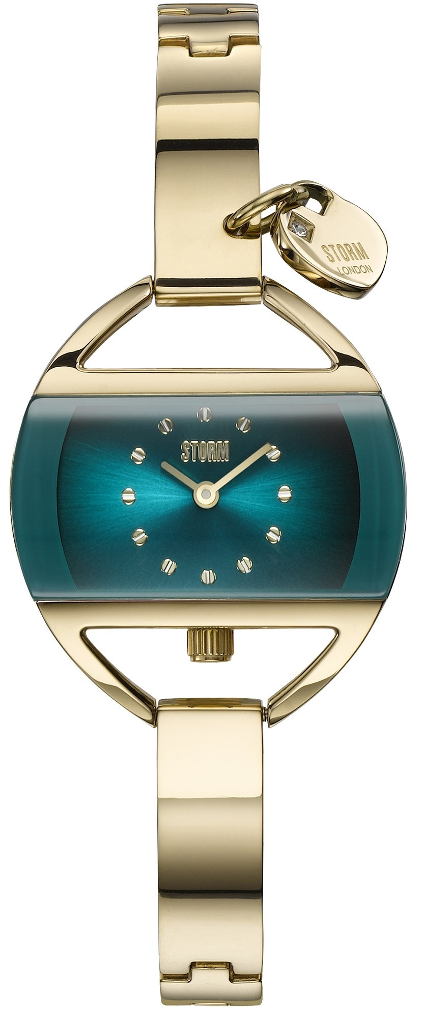 STORM LONDON Temptress Charm Steel Gold-Teal 47013/GD/T