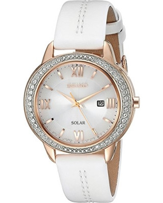 Seiko SUT248 Women's Recraft Solar Analog Display Japanese Quartz White Watch