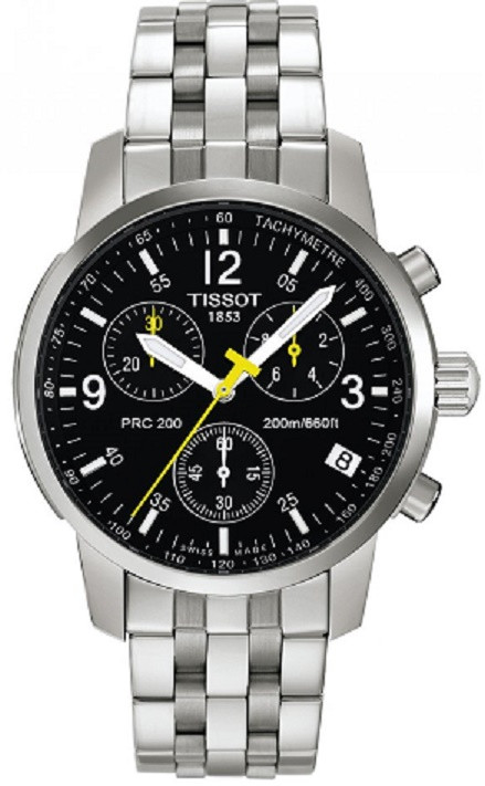 Tissot Men's Stainless Steel Chronograph Black Dial Watch T17.1.586.52