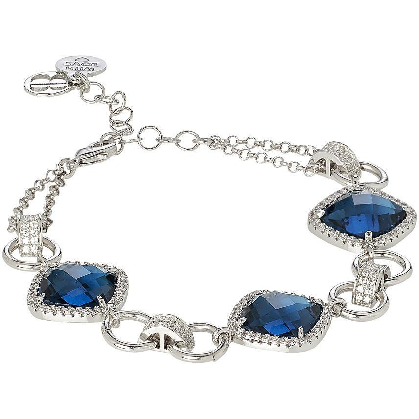 Boccadamo Modular Bracelet with Blue Montana Zircons