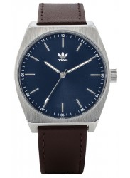 Adidas Men's Process L1 Blue Dial Brown Leather Watch Z05 2920-00
