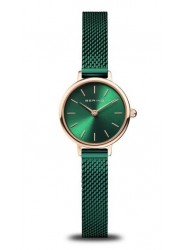 Bering Women's Classic Green Dial Green Stainless Steel Watch 11022-868