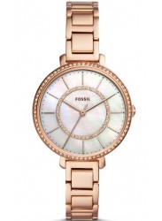 Fossil Women's Jocelyn Mother of Pearl Dial Rose Gold Tone Stainless Steel Watch ES4452