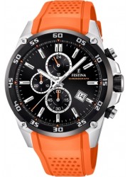 Festina Men's The Originals Chronograph Black Dial Orange Silicone Watch F20330/4