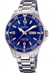 Festina Men's Automatic Blue Dial Stainless Steel Watch F20478/3