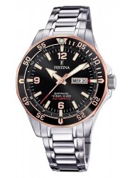 Festina Men's Automatic Black Dial Stainless Steel Watch F20478/6