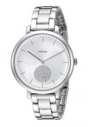 Fossil Women's Jacqueline Silver Dial Stainless Steel Watch ES4437